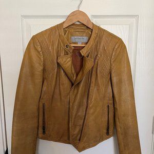 Marc New York Genuine Leather Tan Jacket